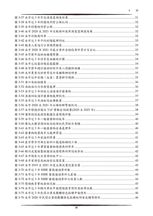 110 年臺南市環境保護計畫第4頁內容